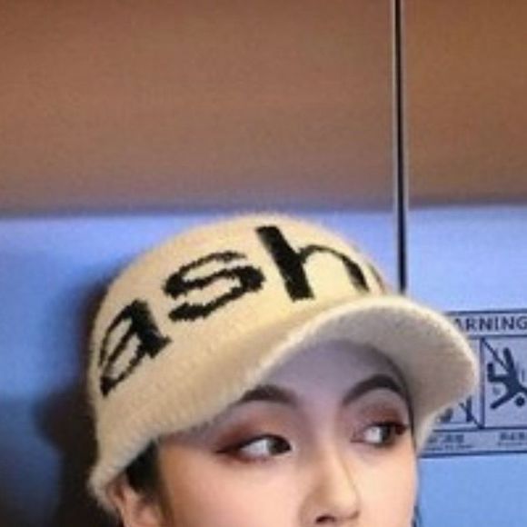 Accessories - Fashion Lettering Knit Visor